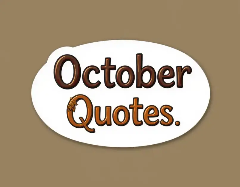 October Quotes and captions