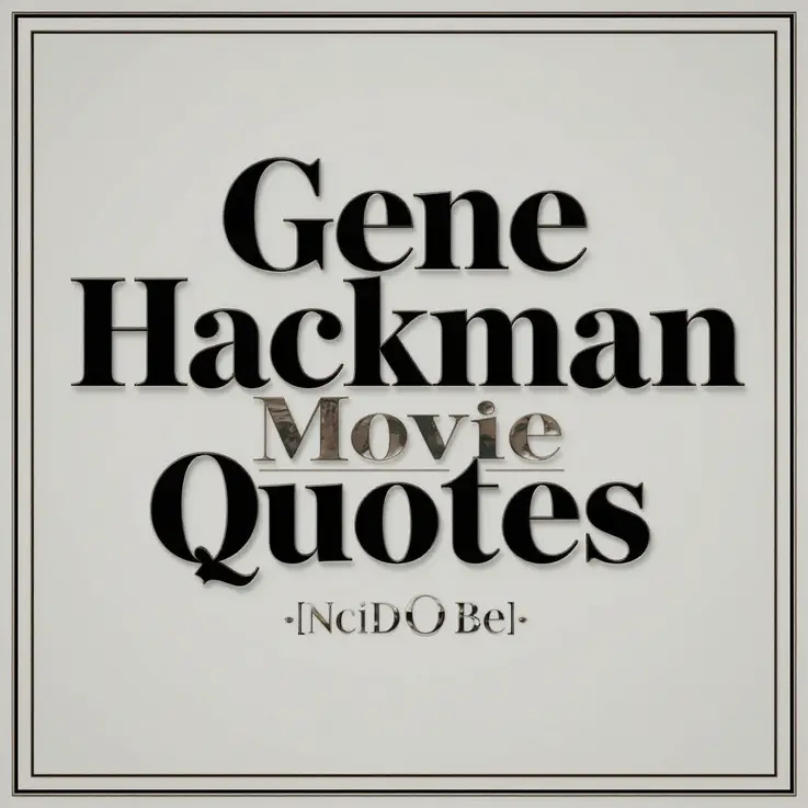 Gene Hackman Movie Quotes